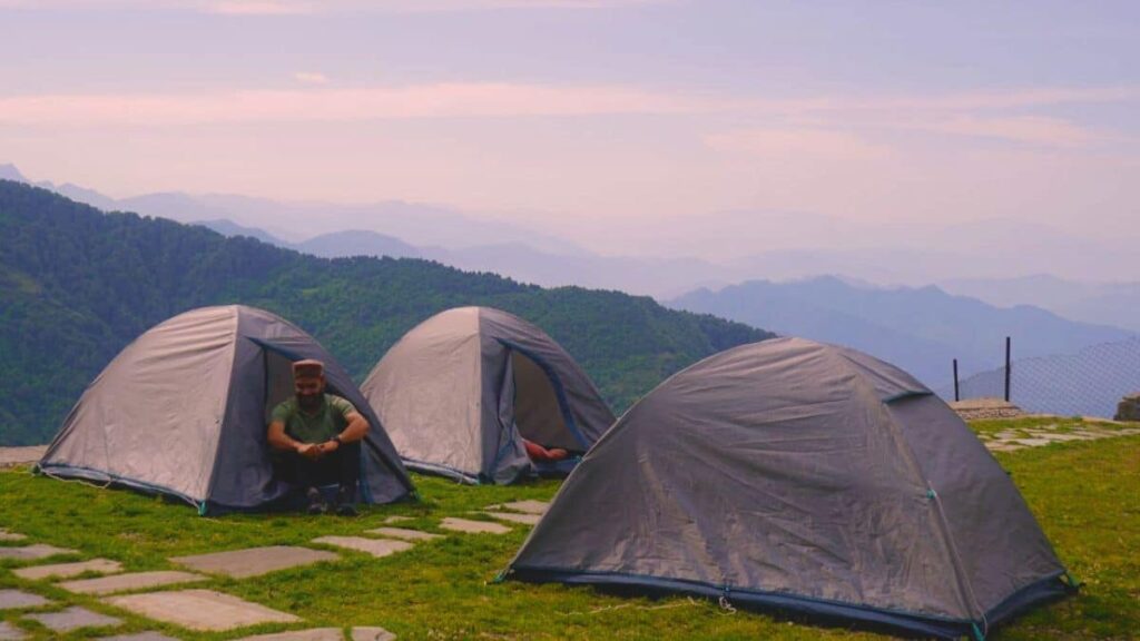 Campsite or Campground at Griffon's Café - Bir - Billing - Himachal Pradesh - Insta Himachal