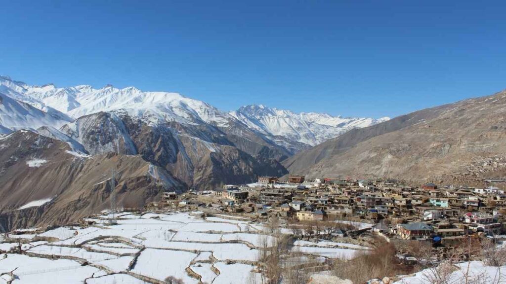 Nako Village in Winter, Kinnaur 